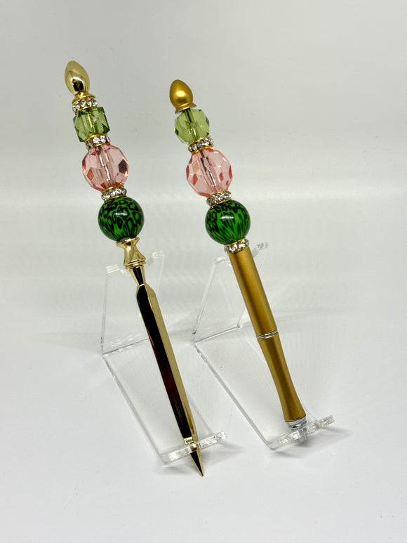 Glamorous Golden Twin Pen & Letter Opener Set