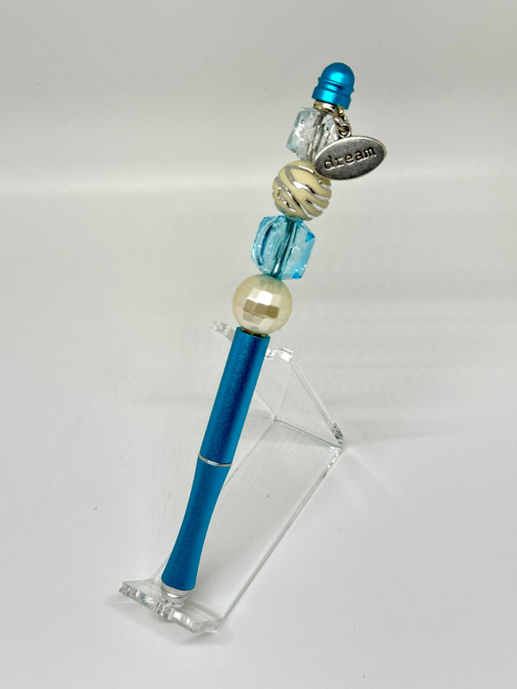 Azure Dreams Beaded Pen